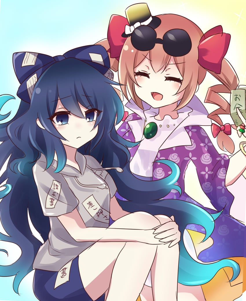 yorigami shion and yorigami jo'on (touhou) drawn by subaru_(subachoco)