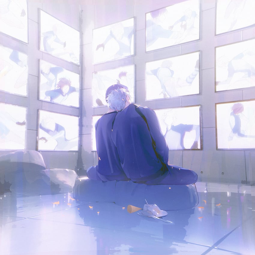 nagi seishirou and mikage reo (blue lock) drawn by hakuhomoba