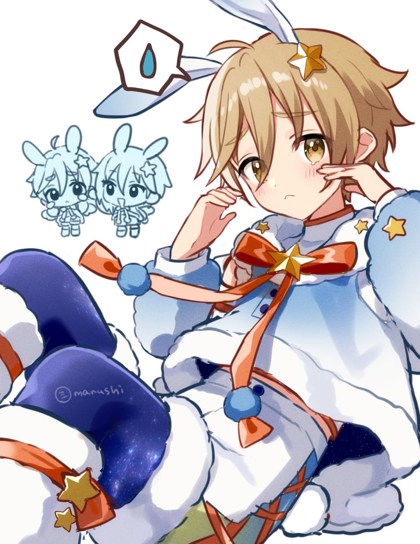 nito nazuna and mashiro tomoya (ensemble stars!) drawn by shisokonbu