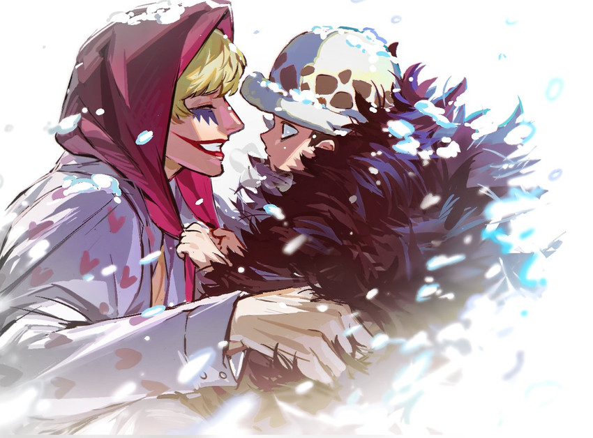 trafalgar law and donquixote rocinante (one piece) drawn by qin_(7833198)