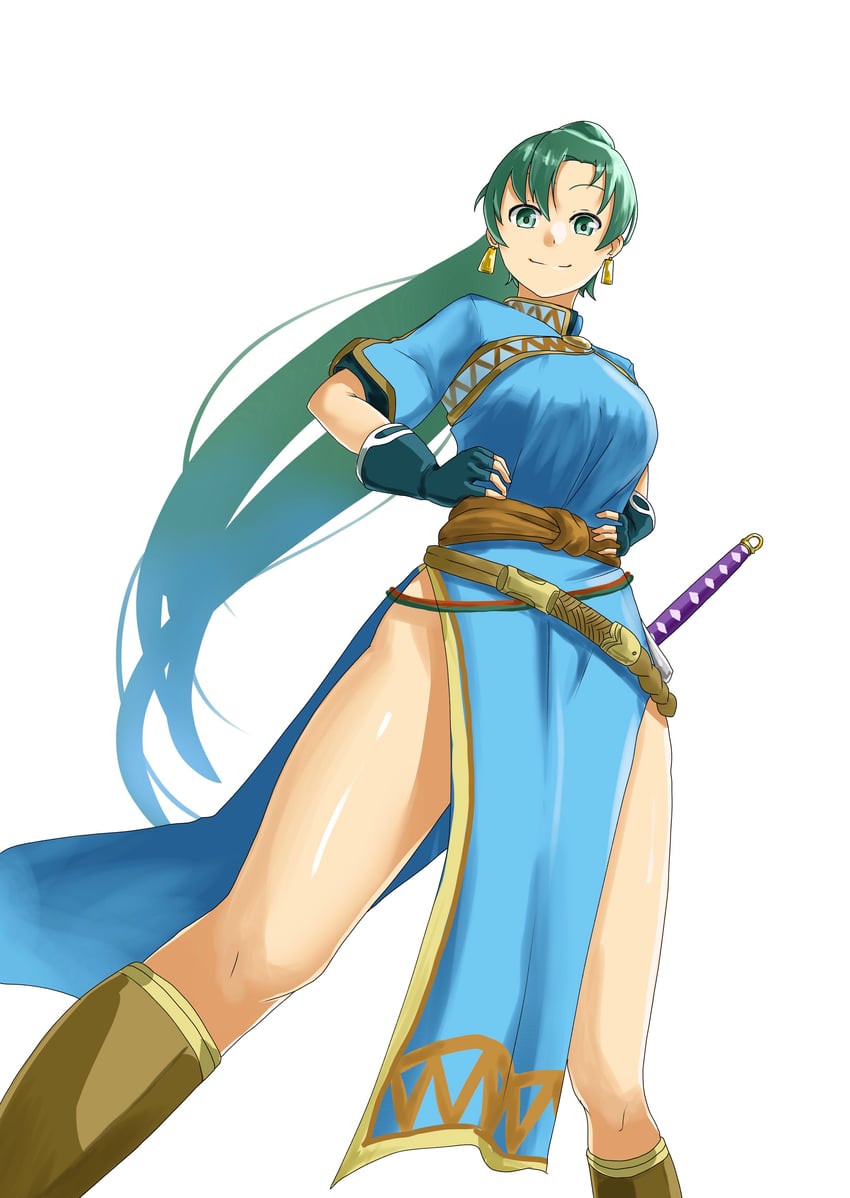 lyn (fire emblem and 1 more) drawn by aojiru_udon