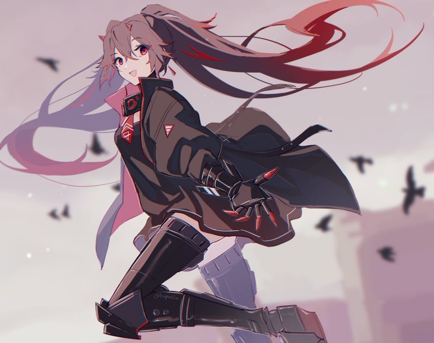 lucia and lucia: plume (punishing: gray raven) drawn by mao_(expuella)