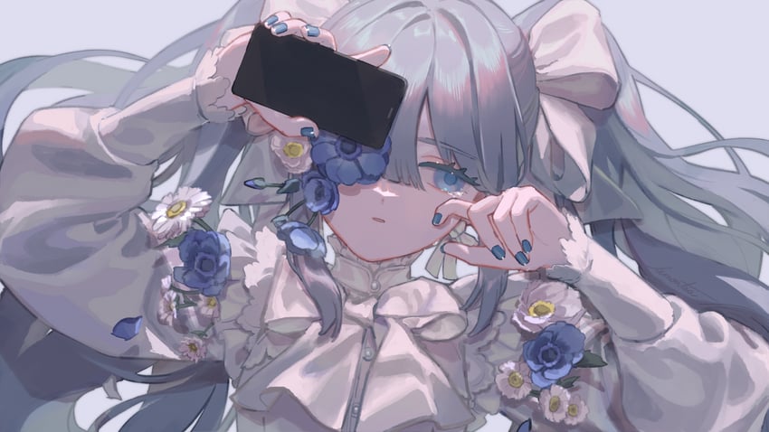 hatsune miku (vocaloid and 2 more) drawn by lemontea