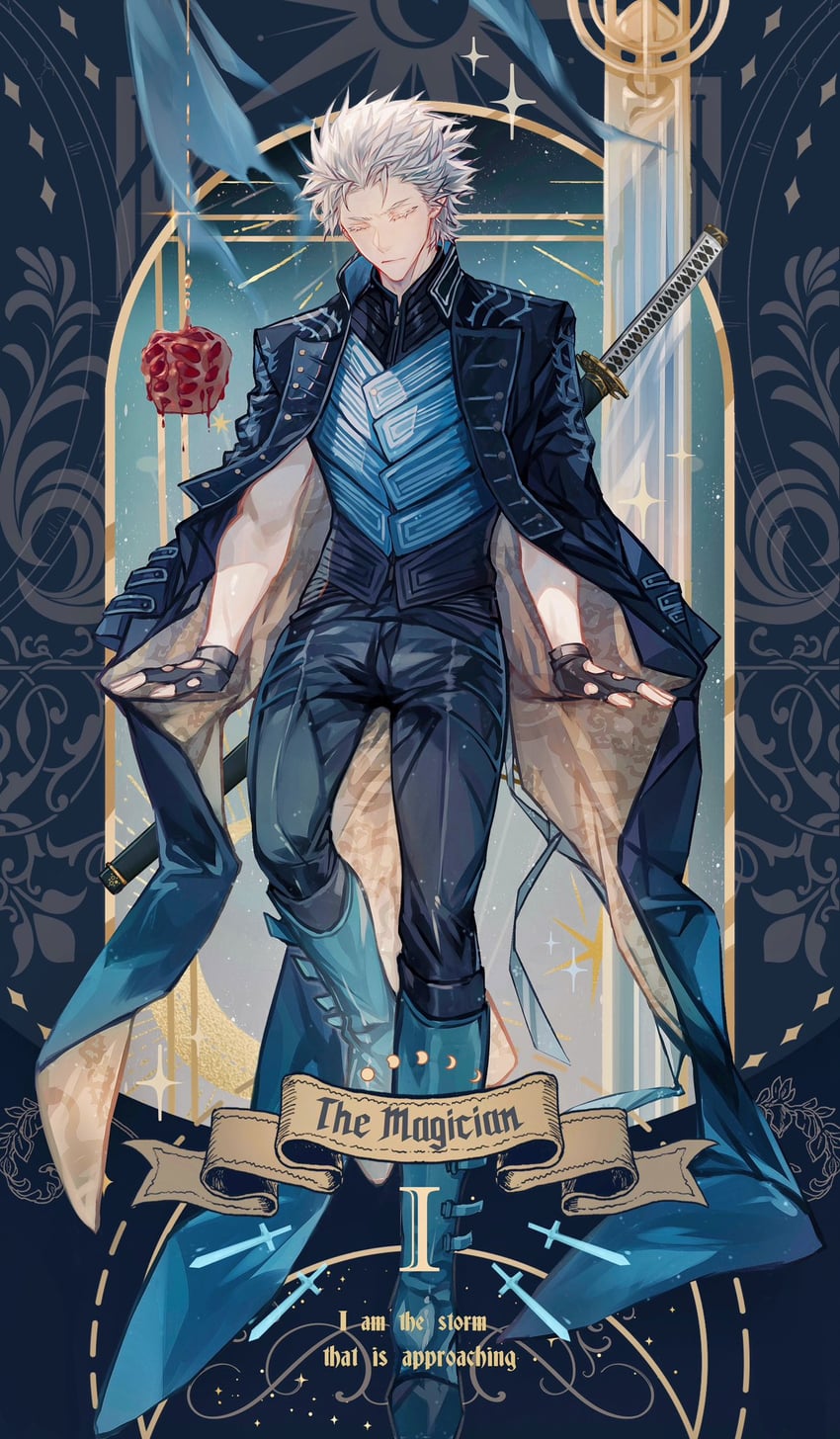 vergil (devil may cry and 1 more) drawn by lolvivianli