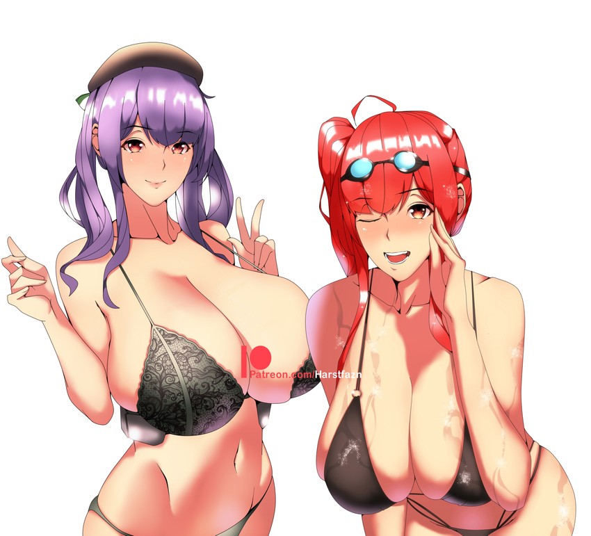 zara and pola (azur lane) drawn by harstfazn