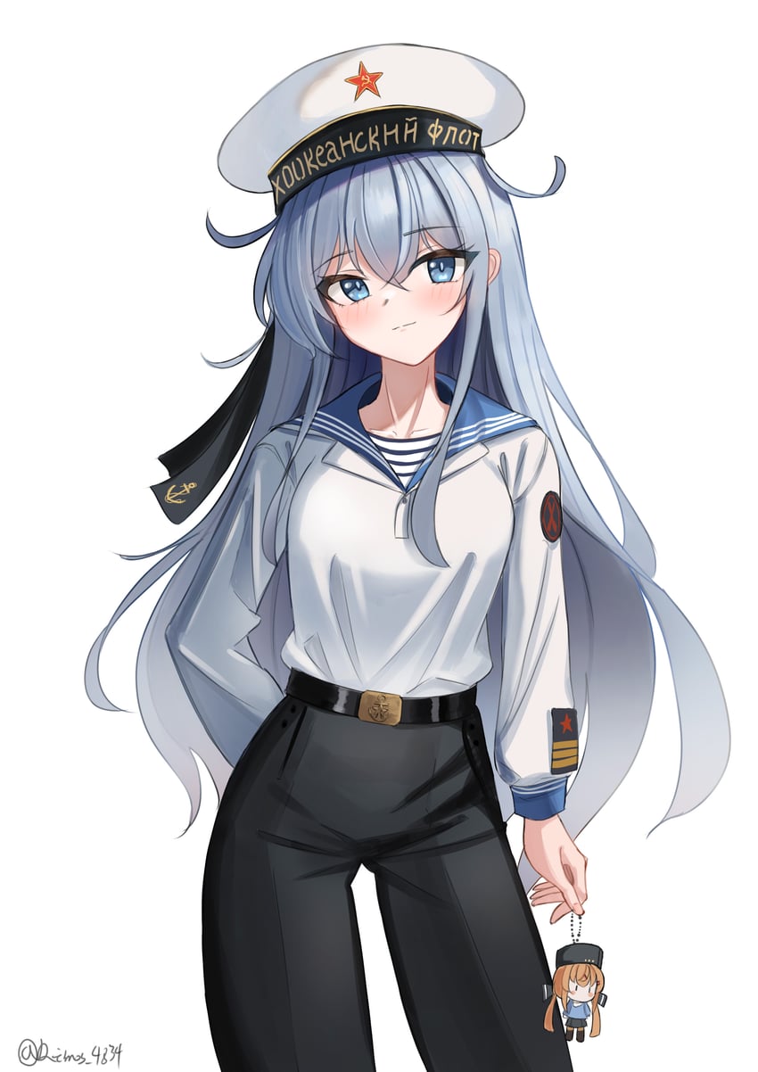 hibiki, verniy, and tashkent (kantai collection) drawn by dimos_(dawn_1945)