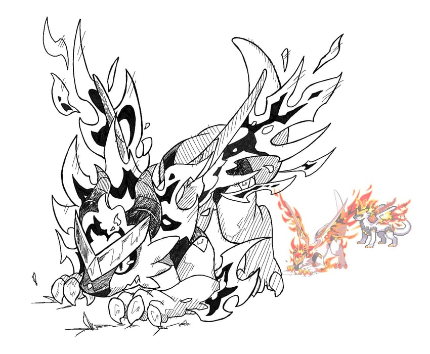 kuzmara (dragon village and 1 more) drawn by o_o_(pixiv_91006494)
