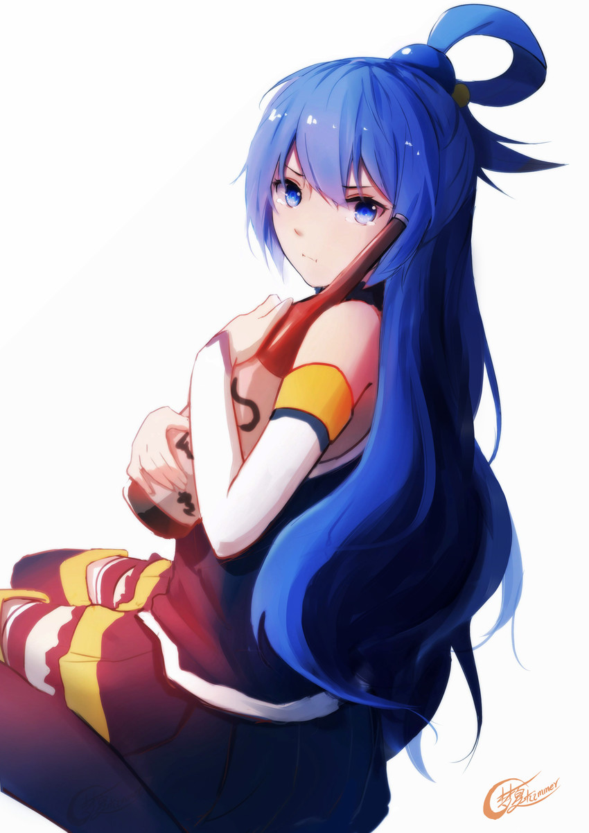 aqua (kono subarashii sekai ni shukufuku wo!) drawn by shimmer