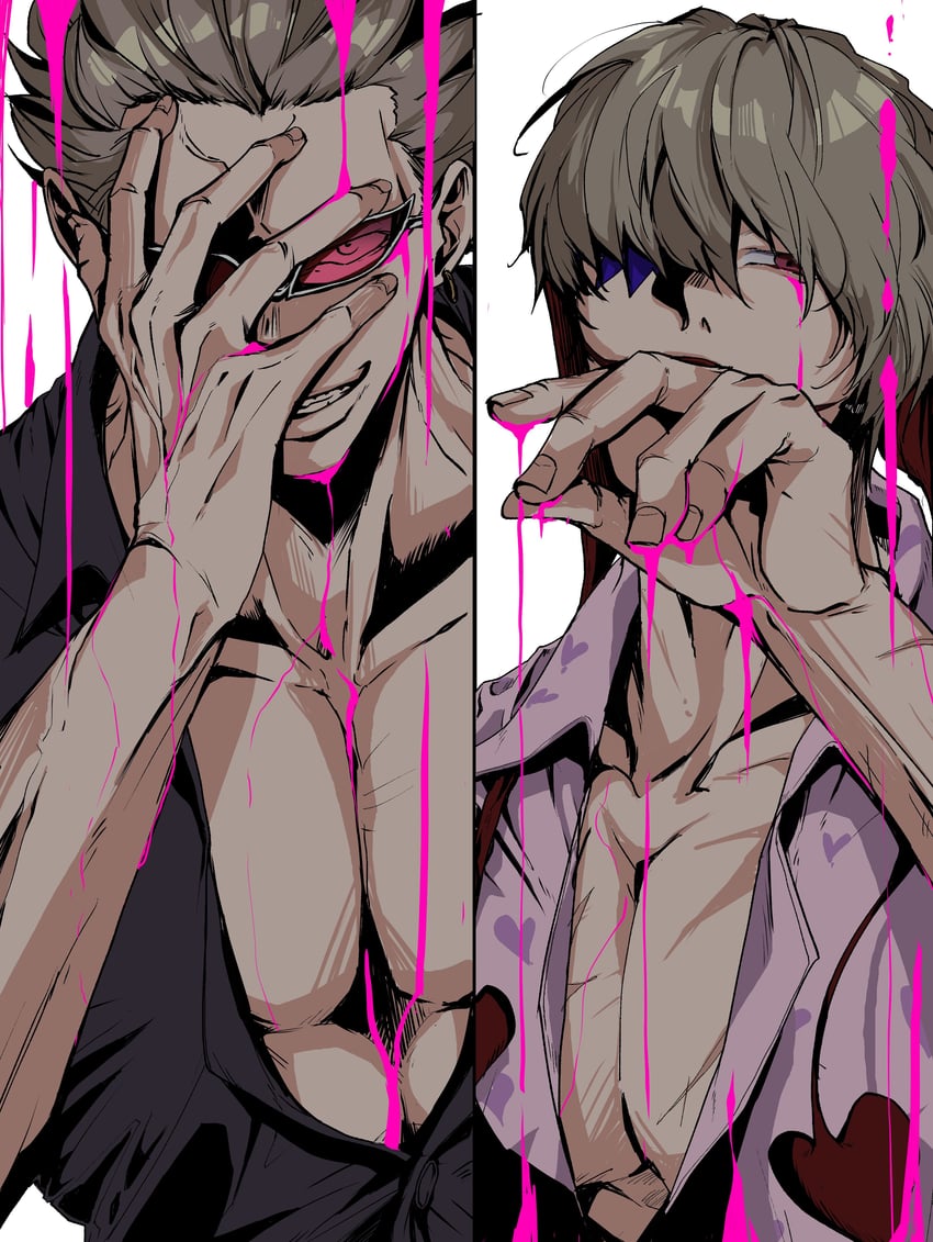 donquixote doflamingo and donquixote rocinante (one piece) drawn by sk_n_rt