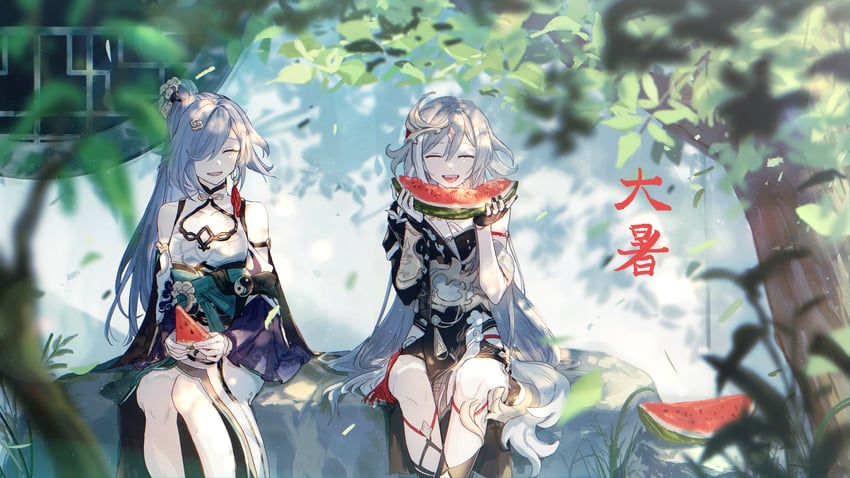 fu hua and herrscher of sentience (honkai and 1 more) drawn by arsum0731