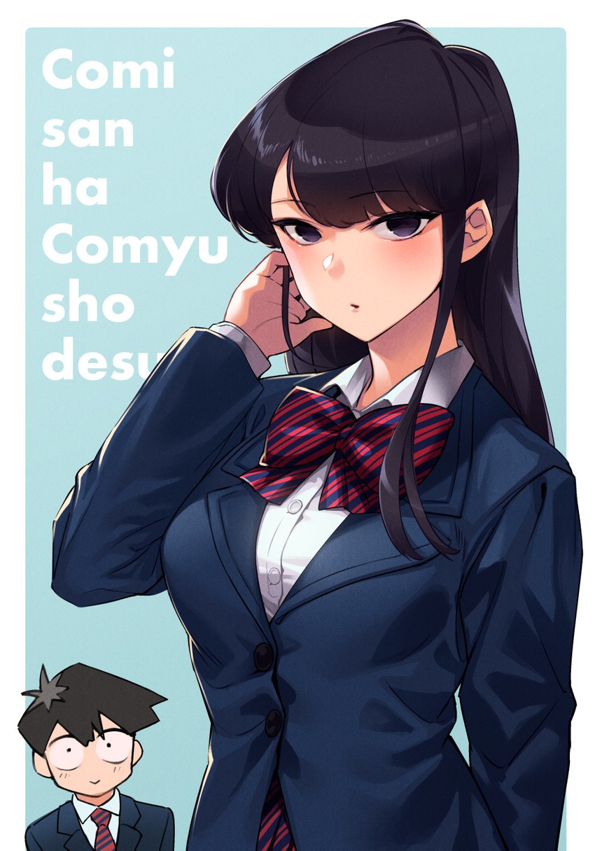 komi shouko and tadano hitohito (komi-san wa komyushou desu) drawn by mikel_(4hands)