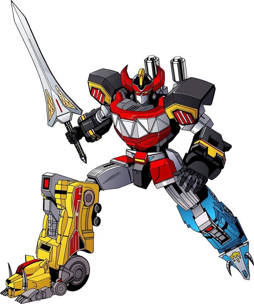 daizyuzin and dino megazord (super sentai and 3 more) drawn by dan_mora and kath_lobo