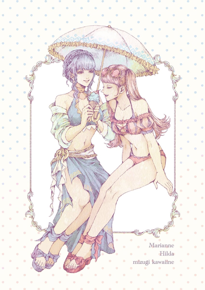 hilda valentine goneril and marianne von edmund (fire emblem and 2 more) drawn by mgmg_g_zzz