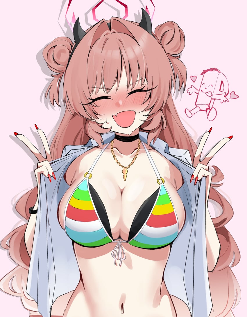 sensei, doodle sensei, producer, p-head producer, ohtsuki yui, and 2 more (blue archive and 3 more) drawn by gen_(unzzenasd)
