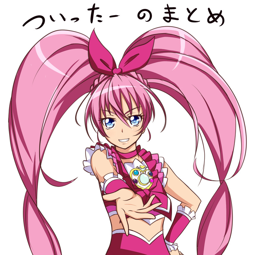 houjou hibiki and cure melody (precure and 1 more) drawn by jabara_tornado