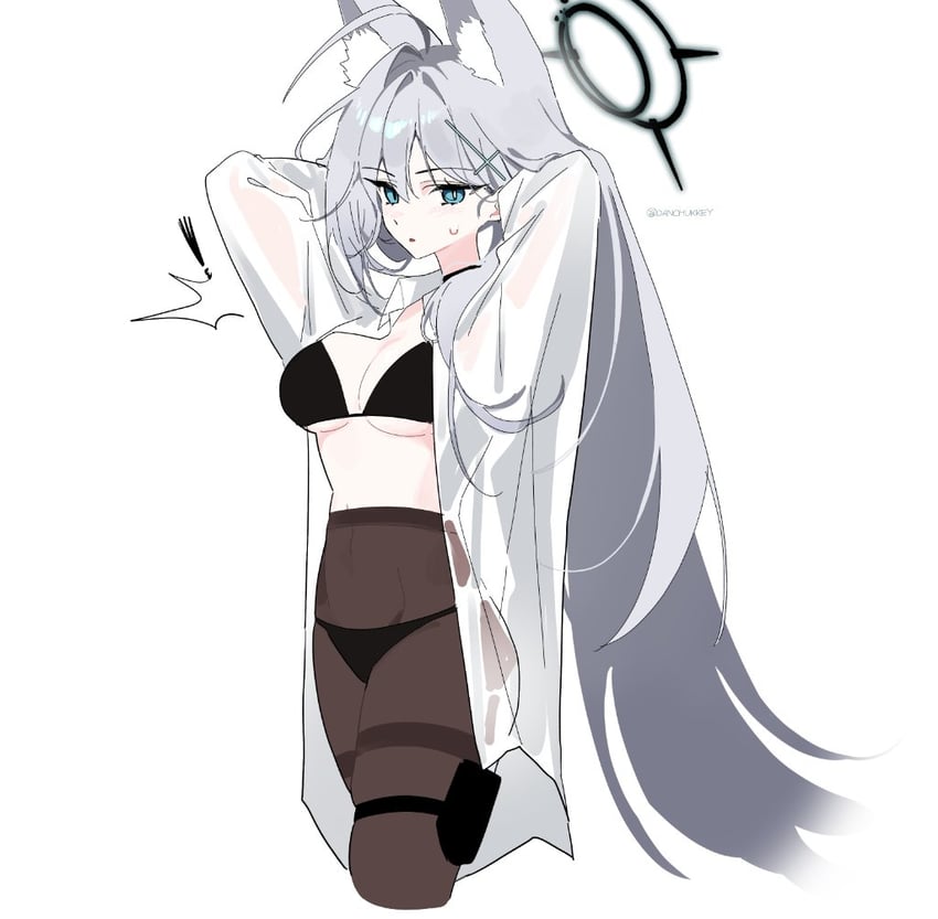shiroko and shiroko terror (blue archive) drawn by dandandanholo