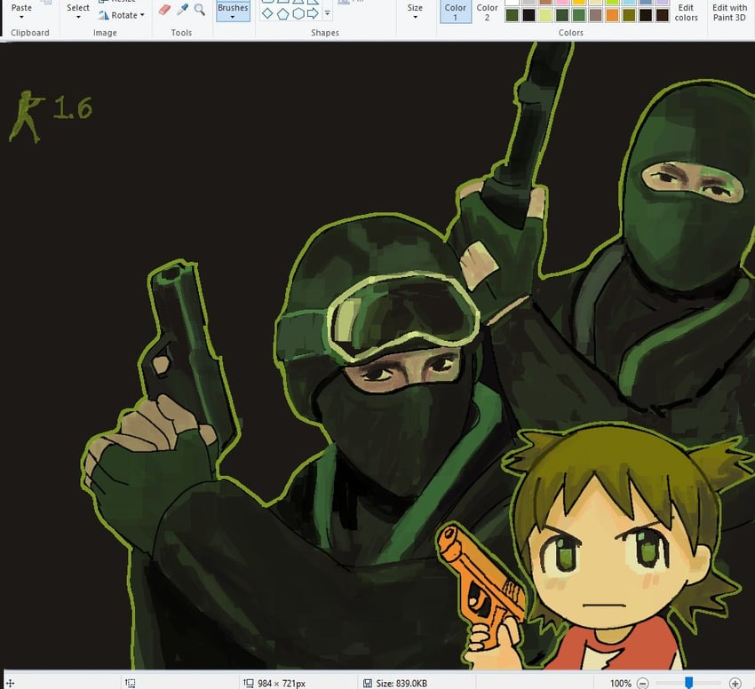 koiwai yotsuba (yotsubato! and 2 more) drawn by zukii3_mii_(mizumolasses)