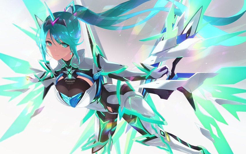 pneuma (xenoblade chronicles and 1 more) drawn by cait_aron