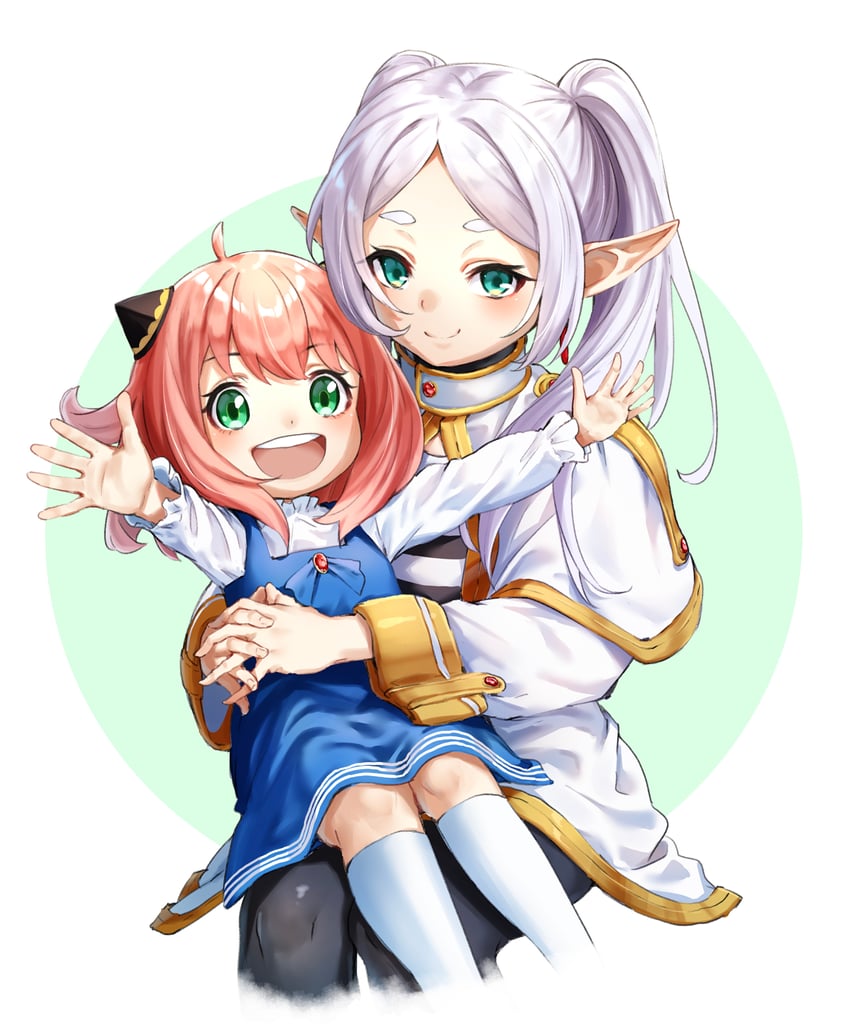 frieren, anya, and tanezaki atsumi (sousou no frieren and 1 more) drawn by m.tokotsu