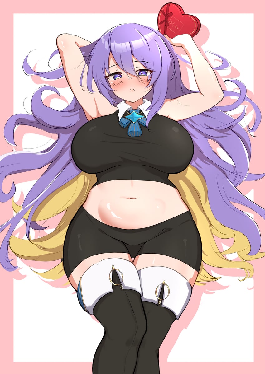 moona hoshinova (hololive and 1 more) drawn by suica_koubou