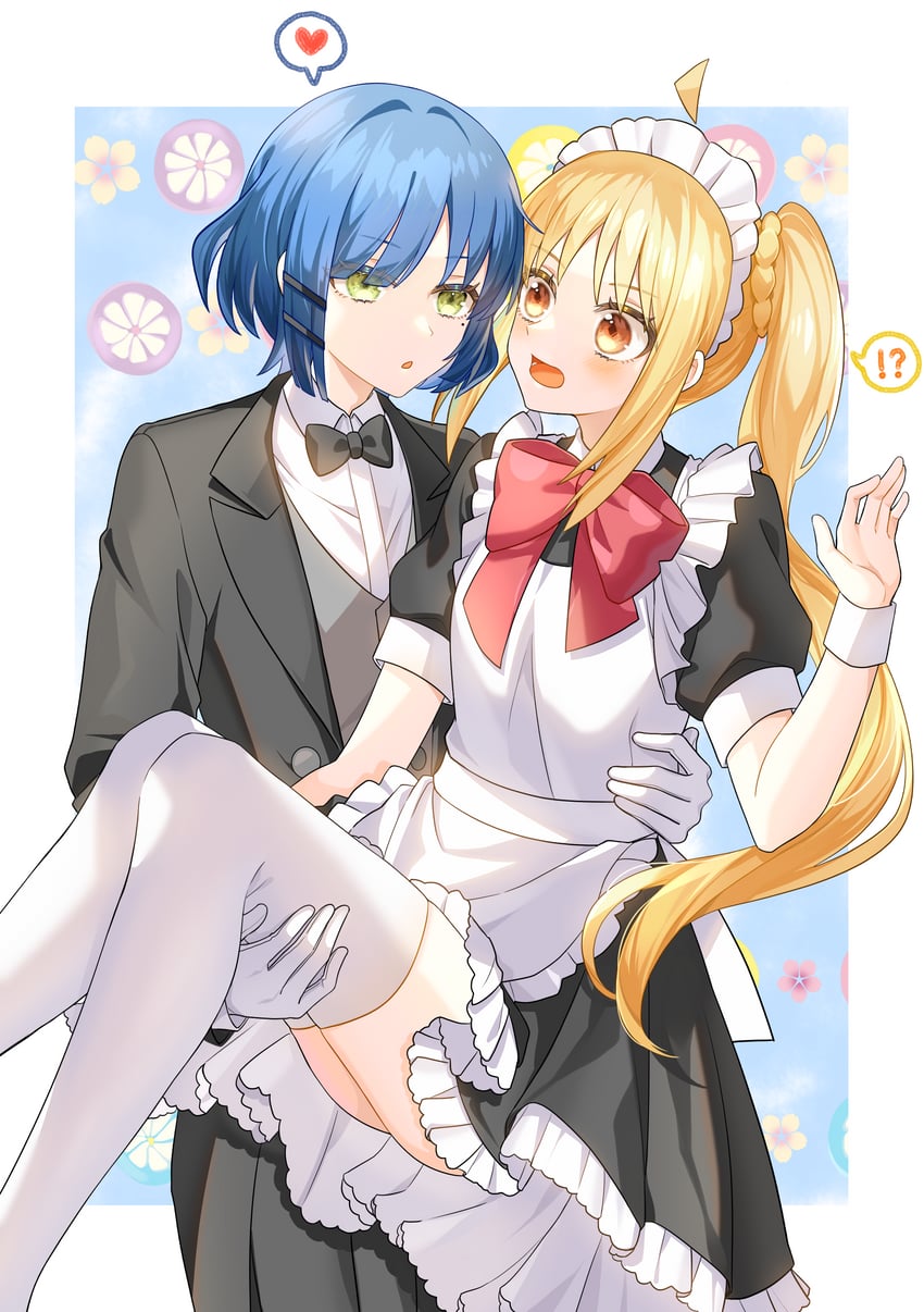 ijichi nijika and yamada ryo (bocchi the rock!) drawn by user_hcyn8458