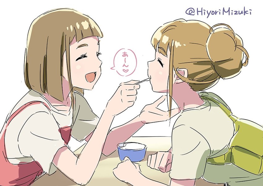 miyake hinata and tamaki mari (sora yori mo tooi basho) drawn by hiyori_mizuki
