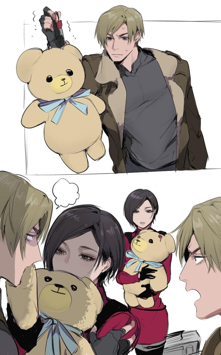 leon s. kennedy and ada wong (resident evil and 1 more) drawn by nuboo2836