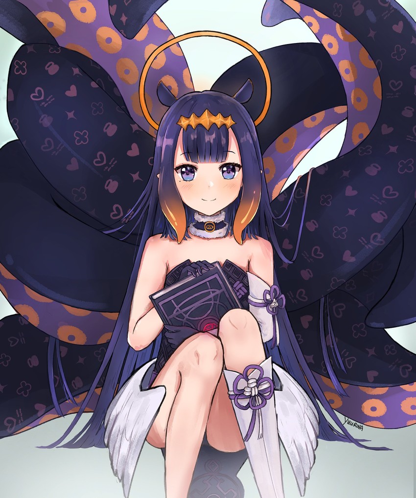 ninomae ina'nis and ao-chan (hololive and 1 more) drawn by kato_yuurina