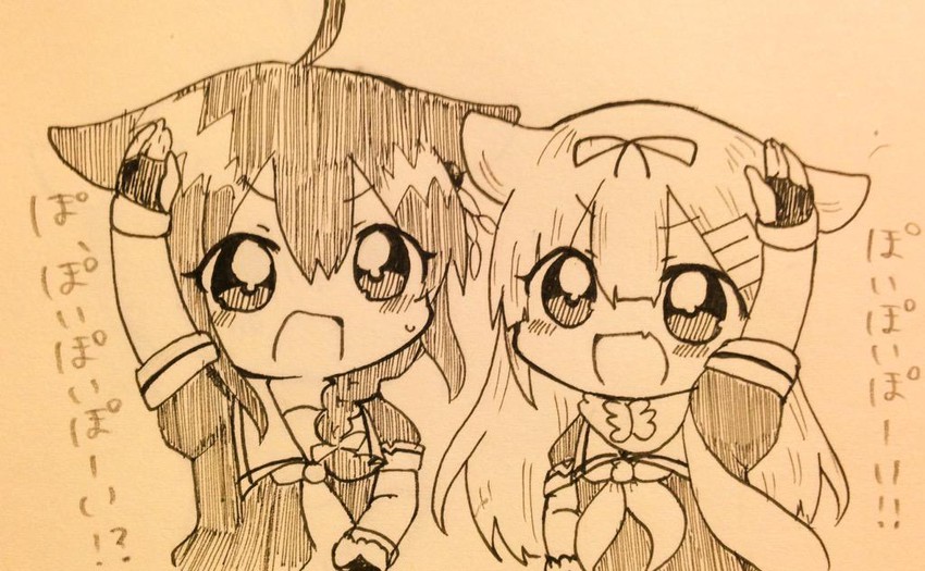 shigure, yuudachi, shigure kai ni, and yuudachi kai ni (kantai collection) drawn by jako_(jakoo21)