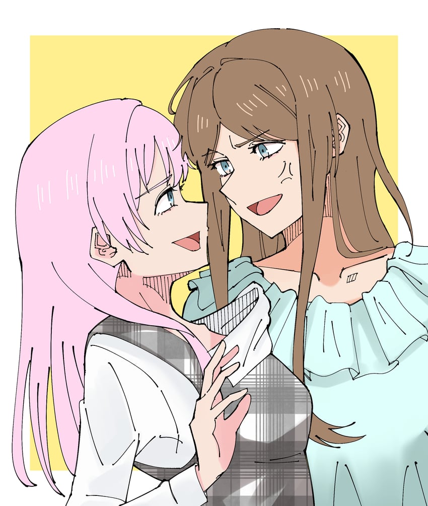 chihaya anon and nagasaki soyo (bang dream! and 1 more) drawn by tsuyudashimirin