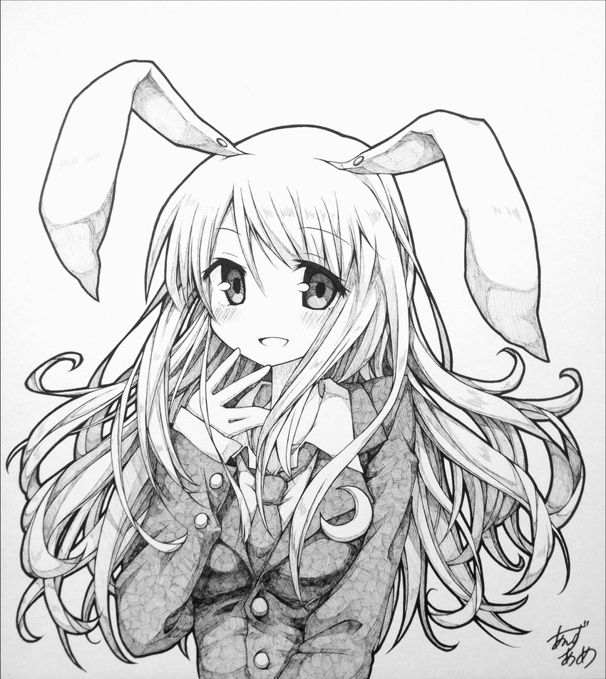 reisen udongein inaba (touhou) drawn by anzu_ame