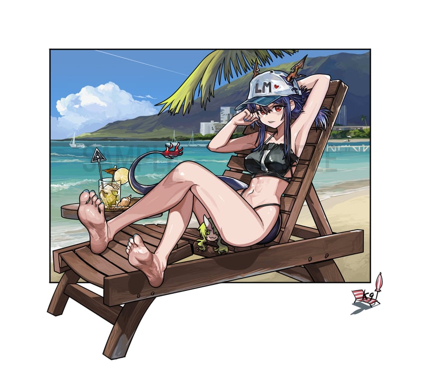 ch'en, hoshiguma, and female tourist c (arknights) drawn by kuroinu9