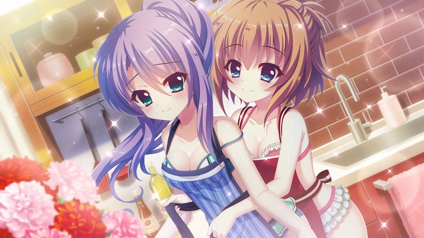 shikimiya mana and tsukisaka sayu (re:stage!) drawn by izumi_tsubasu