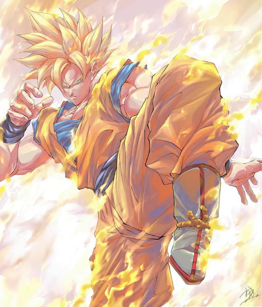 son goku (dragon ball and 1 more) drawn by ota_ta999