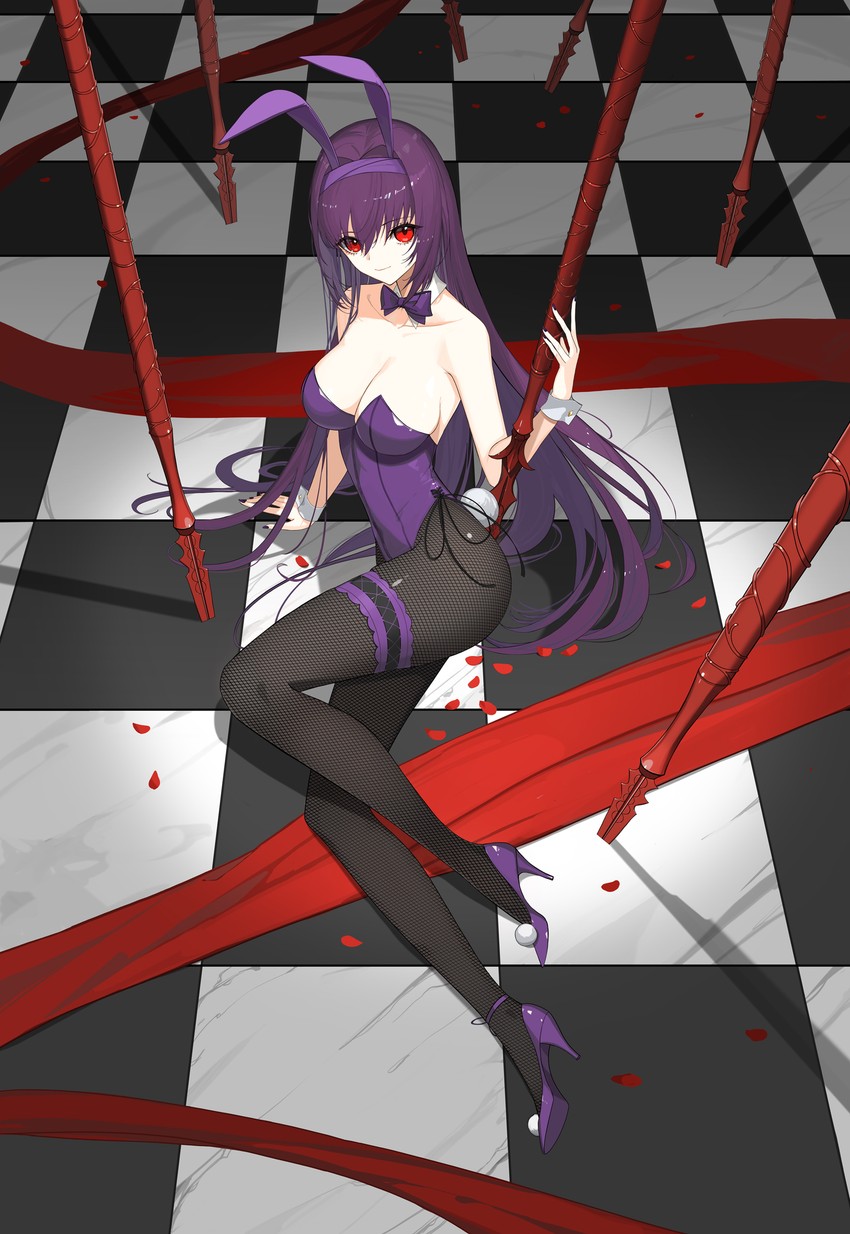 scathach (fate and 1 more) drawn by rikui_(rella2930)