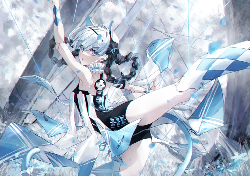 bambinata and bambinata: vitrum (punishing: gray raven) drawn by muzijing