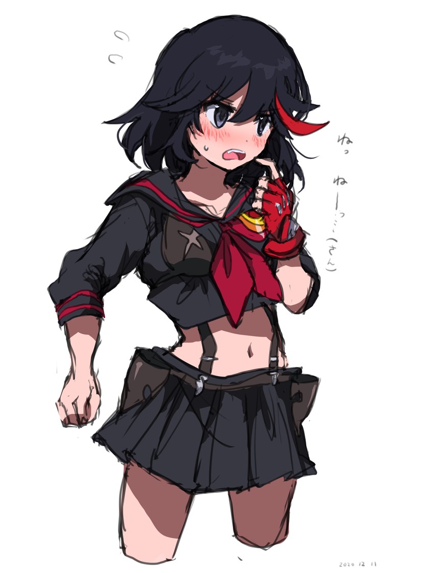 matoi ryuuko and senketsu (kill la kill) drawn by takatisakana