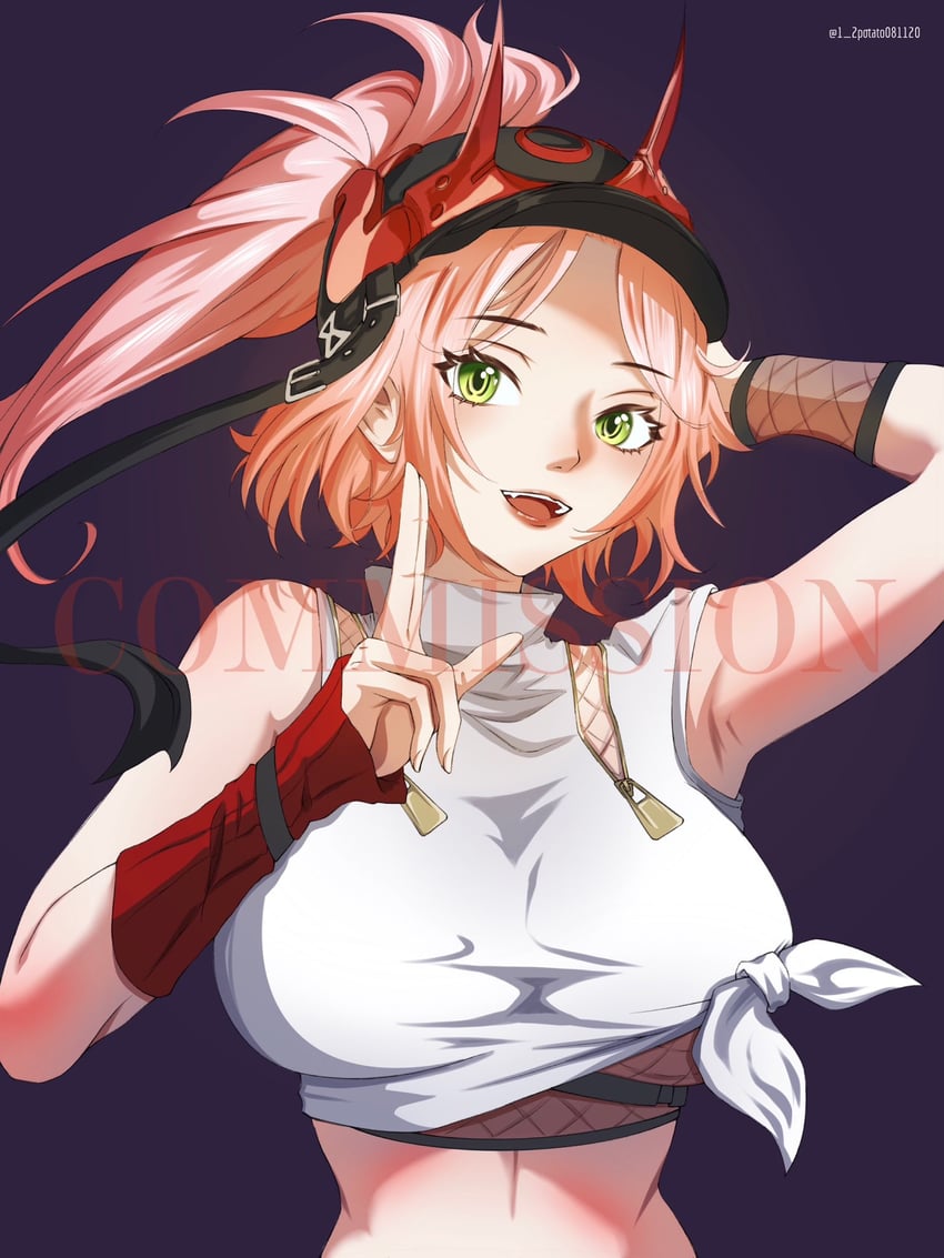 rappa (honkai and 1 more) drawn by 1/2potato