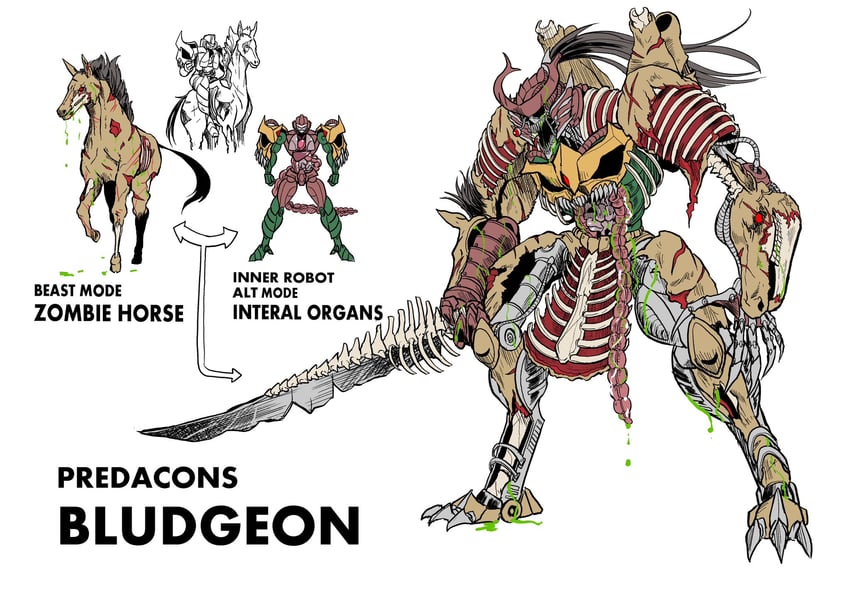 bludgeon (transformers and 1 more) drawn by oohara_tetsuya