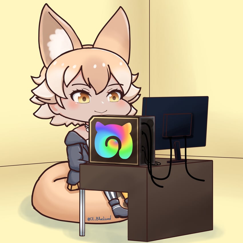 coyote (kemono friends and 1 more) drawn by ce_bluelizard