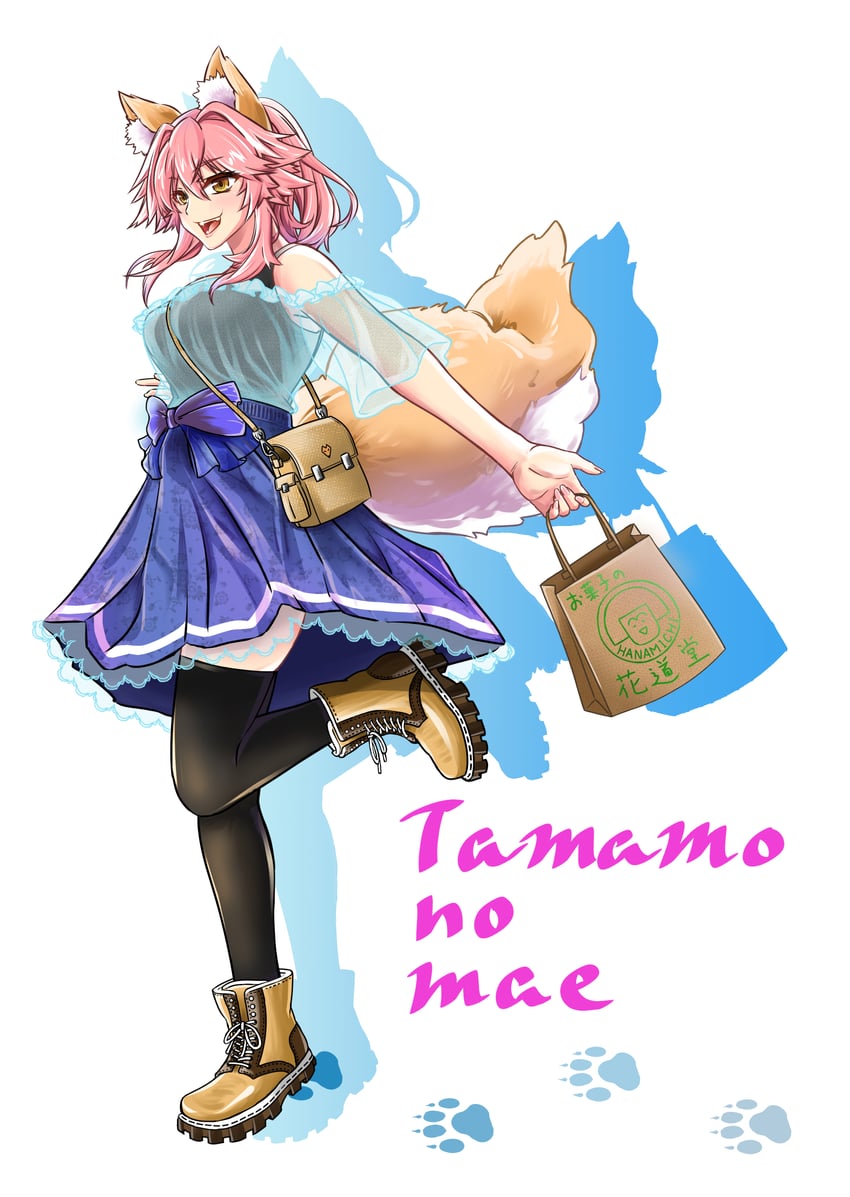 tamamo and tamamo no mae (fate and 1 more) drawn by neunzehn