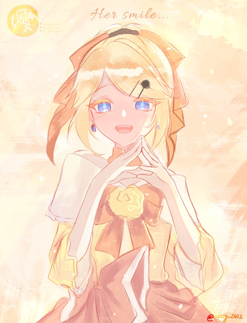 kagamine rin and riliane lucifen d'autriche (vocaloid and 2 more) drawn by ur1ryu