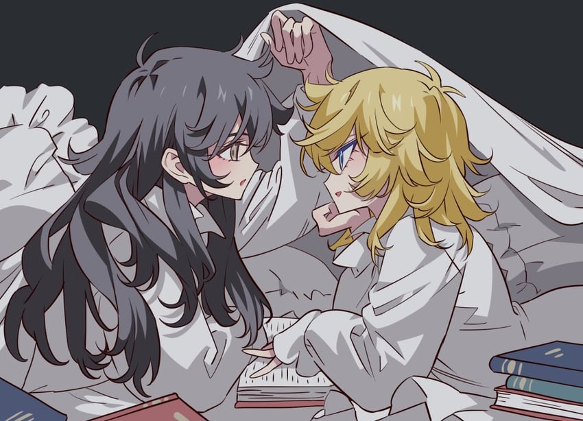 oscar francois de jarjayes and andre grandier (versailles no bara) drawn by meremero