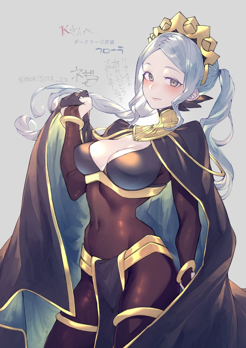 tharja and flora (fire emblem and 2 more) drawn by negiwo