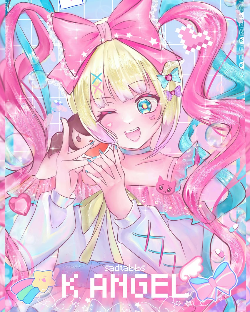 chouzetsusaikawa tenshi-chan and ame-chan (needy girl overdose) drawn by character_tadpole_92
