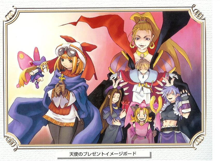 cornet espoir, kururu, ferdinand marl e, marjoly, myao, and 2 more (marl kingdom and 1 more) drawn by ryoji_(nomura_ryouji)