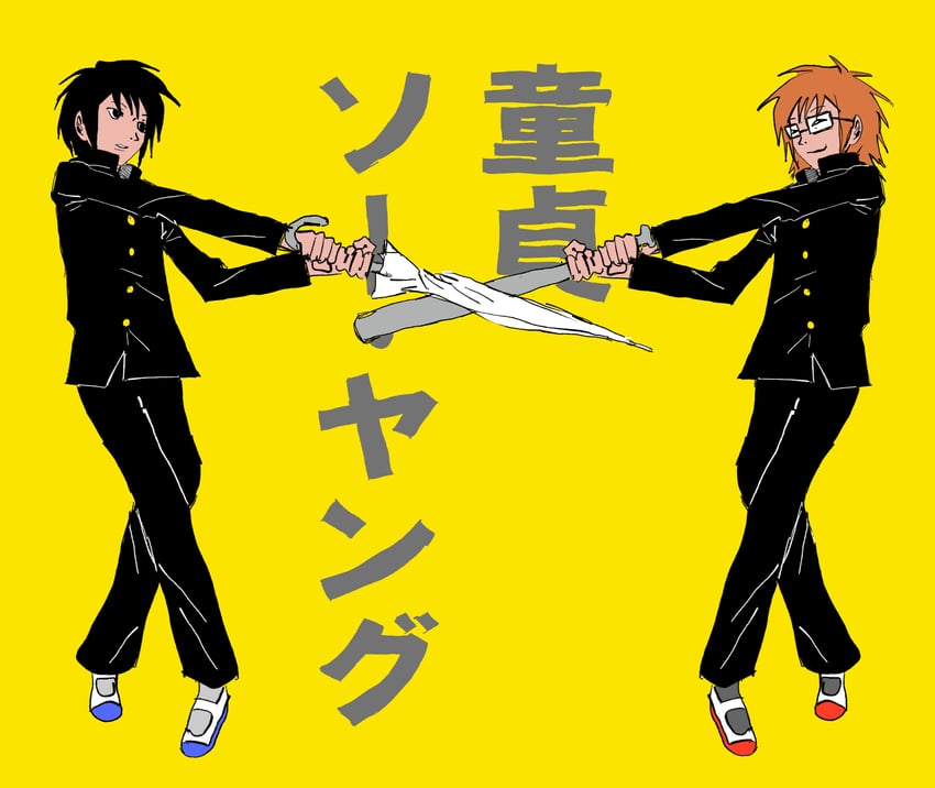 randal ivory and tsukada satoru (randal's friends) drawn by 97ttwwaazz