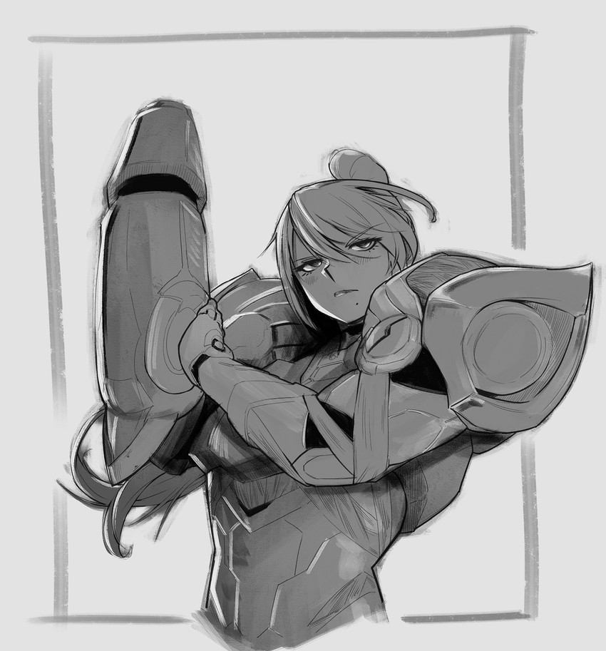 samus aran (metroid and 1 more) drawn by aeyga