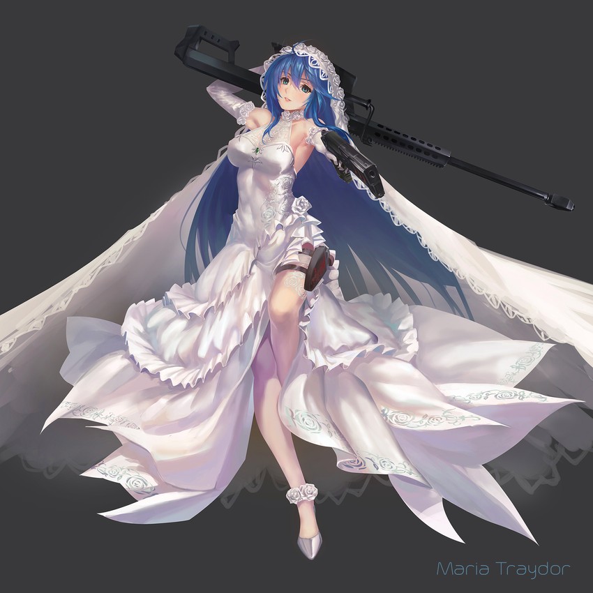 maria traydor (star ocean and 2 more) drawn by ushas