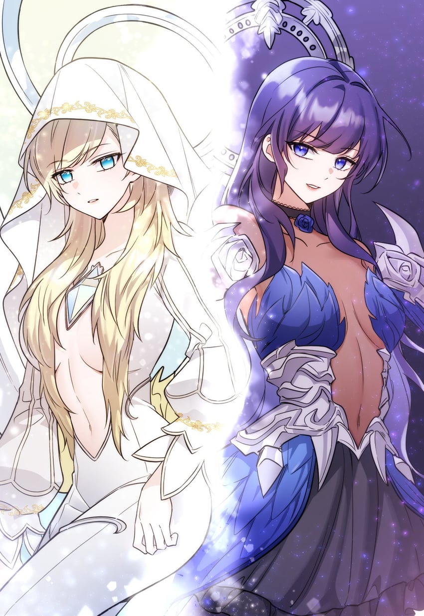 ryne waters, gaia, shiva, and mitron (final fantasy and 1 more) drawn by dreaminglum